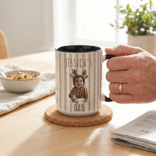 Vatertagsgeschenke für Papa braune Streifen Tasse