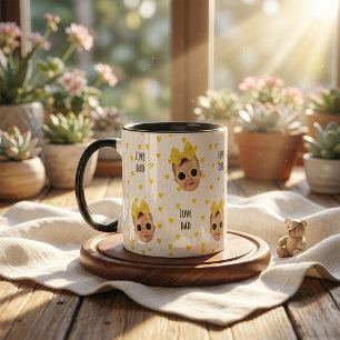 Vatertagsgeschenke für Papa Gelbes Herz Tasse