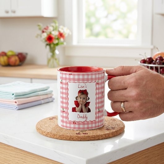 Vatertagsgeschenke für Papa Kirsche Tasse