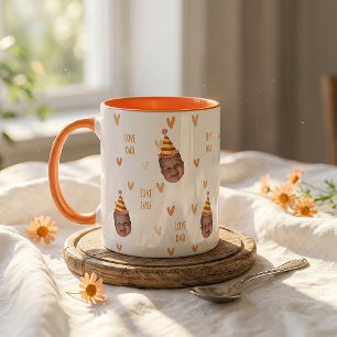 Vatertagsgeschenke für Papa Oranges Herz Tasse