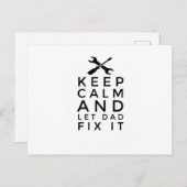 Vatertagsgeschenke für Vater Postkarte (Vorne/Hinten)