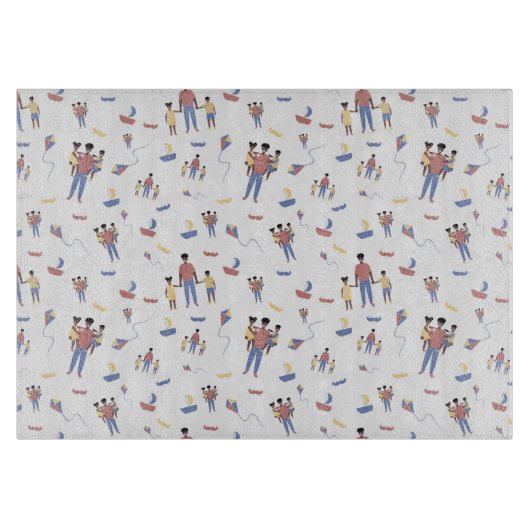 Vatertagsglasschneider Schneidebrett (Vorderseite)