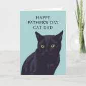 Vatertagskarte aus der schwarzen Katze Karte (Vorderseite)
