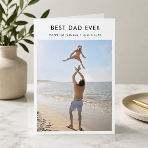 Vatertagskarte Beste Dad Ever Fotokarten Karte