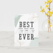 Vatertagskarte | Bester Vater je Gitarre Karte (Gelbe Blume)