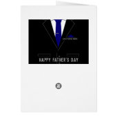 Vatertagskarte - Bester VATER je - Personalisiert (Hinten)