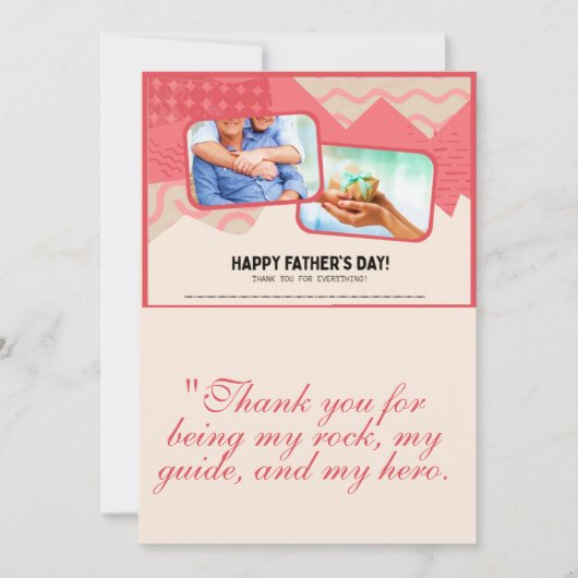 Vatertagskarte Dankeskarte (Vorderseite)