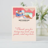 Vatertagskarte Dankeskarte (Stehend Vorderseite)