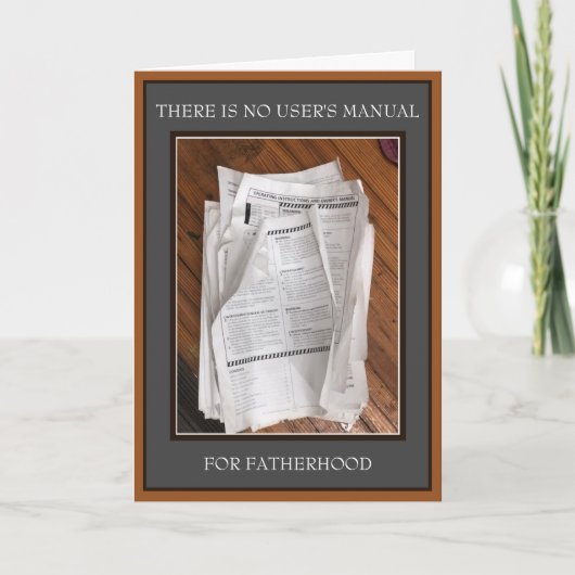 Vatertagskarte Dankeskarte (Vorderseite)