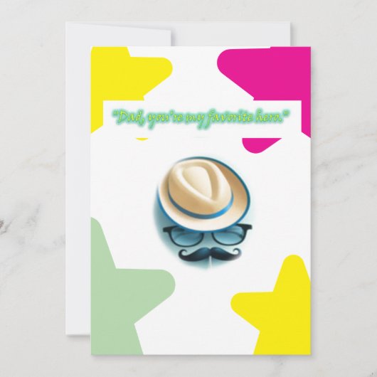 Vatertagskarte Dankeskarte (Vorderseite)