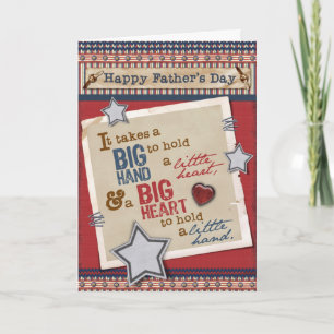Vatertagskarte des großen Herzens Karte