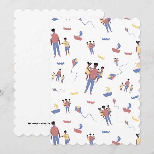 Vatertagskarte Einladung (Vorne/Hinten)