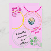 Vatertagskarte Einladung (Vorne/Hinten)