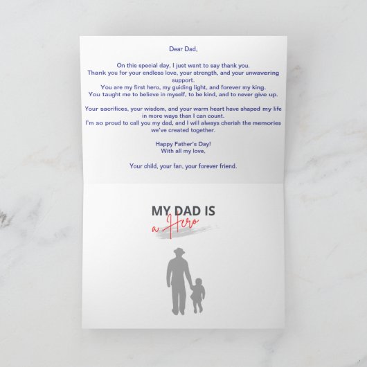 Vatertagskarte Einladung (Innenseite)