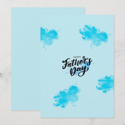 Vatertagskarte Einladung (Vorne/Hinten)