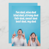 Vatertagskarte Feiertagskarte (Vorne/Hinten)