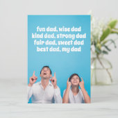 Vatertagskarte Feiertagskarte (Stehend Vorderseite)