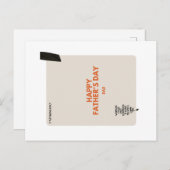 Vatertagskarte Feiertagspostkarte (Vorne/Hinten)