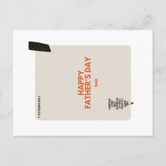 Vatertagskarte Feiertagspostkarte (Vorderseite)