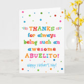 Vatertagskarte für Abuelito Karte (Gelbe Blume)