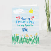 Vatertagskarte für Bà Karte (Vorderseite)