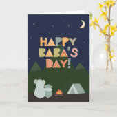 Vatertagskarte für Baba Karte (Gelbe Blume)