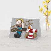 Vatertagskarte für Bauarbeiter Karte (Gelbe Blume)