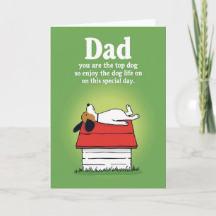 Vatertagskarte für den besten Hund Papa Karte