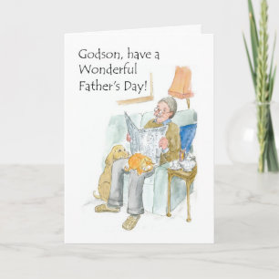 Vatertagskarte für einen Godson Karte