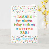 Vatertagskarte für Ferne Karte (Gelbe Blume)