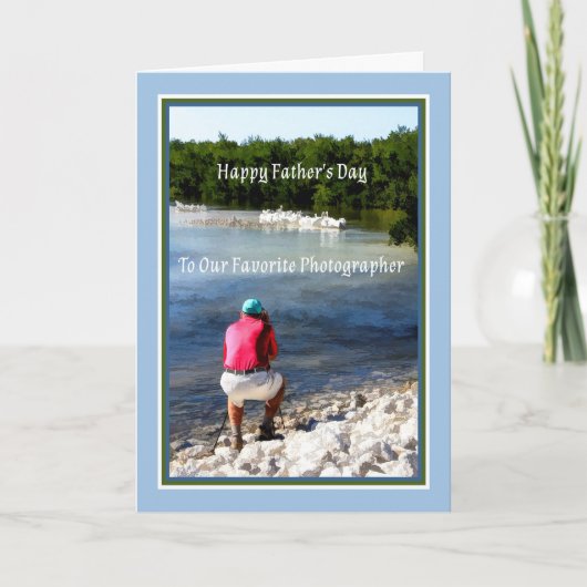 Vatertagskarte für Fotografen Karte (Vorderseite)