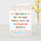 Vatertagskarte für Gedo Karte (Gelbe Blume)