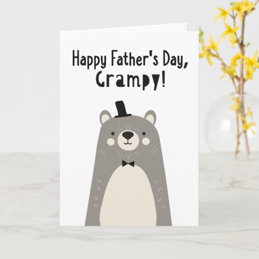 Vatertagskarte für Grampie Karte (Gelbe Blume)