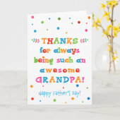 Vatertagskarte für Großvater Karte (Gelbe Blume)