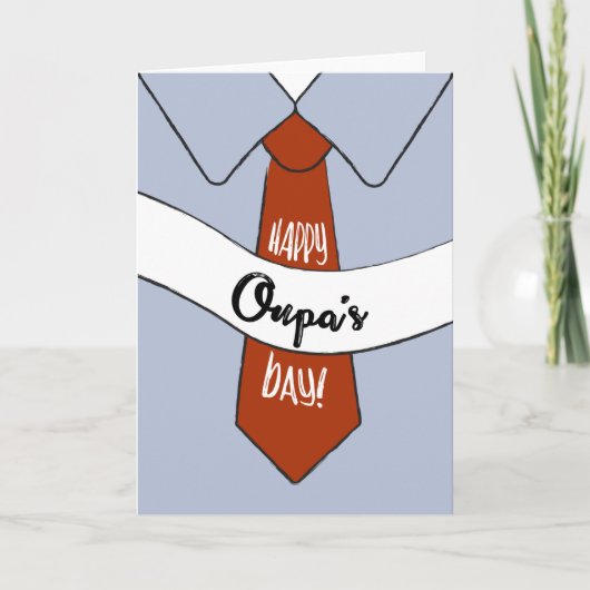 Vatertagskarte für Oupa Karte (Vorderseite)