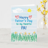 Vatertagskarte für Pa Karte (Gelbe Blume)