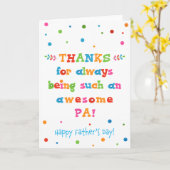 Vatertagskarte für Pa Karte (Gelbe Blume)