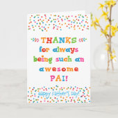 Vatertagskarte für Pai Karte (Gelbe Blume)