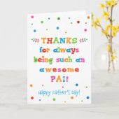 Vatertagskarte für Pai Karte (Gelbe Blume)