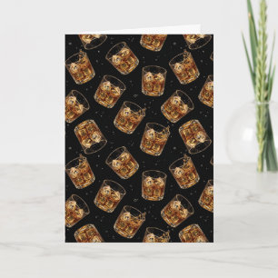 Vatertagskarte für Papa – Whiskey-Liebhaber-Design Karte