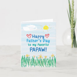 Vatertagskarte für Papaw Karte