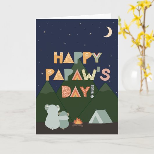 Vatertagskarte für Papaw Karte (Gelbe Blume)