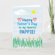 Vatertagskarte für Pappie