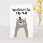 Vatertagskarte für Pop Pop Karte (Gelbe Blume)