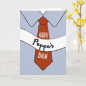 Vatertagskarte für Poppa Karte (Gelbe Blume)