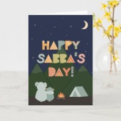 Vatertagskarte für Sabba Karte (Gelbe Blume)