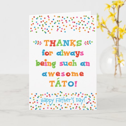 Vatertagskarte für Táto Karte (Gelbe Blume)