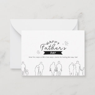 Vatertagskarte Generationen der Liebe Mitteilungskarte