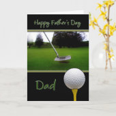 Vatertagskarte - Golf Karte (Gelbe Blume)