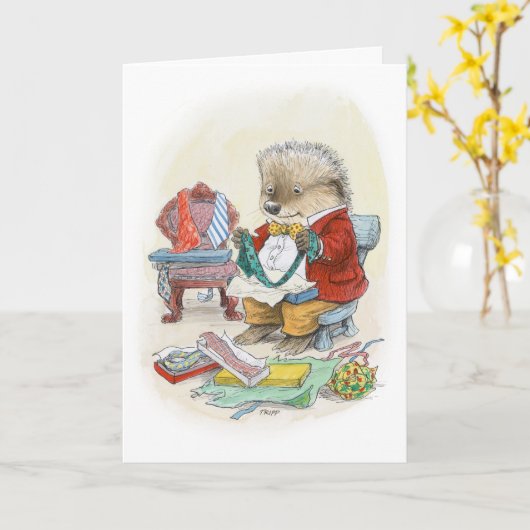 Vatertagskarte Igel Karte (Gelbe Blume)